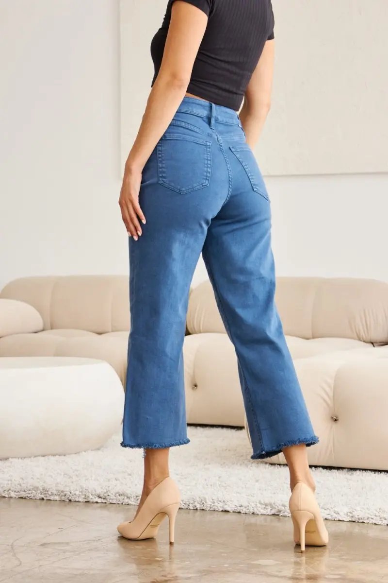 RFM Crop Chloe Full Size Tummy Control High Waist Jeans - Love Salve